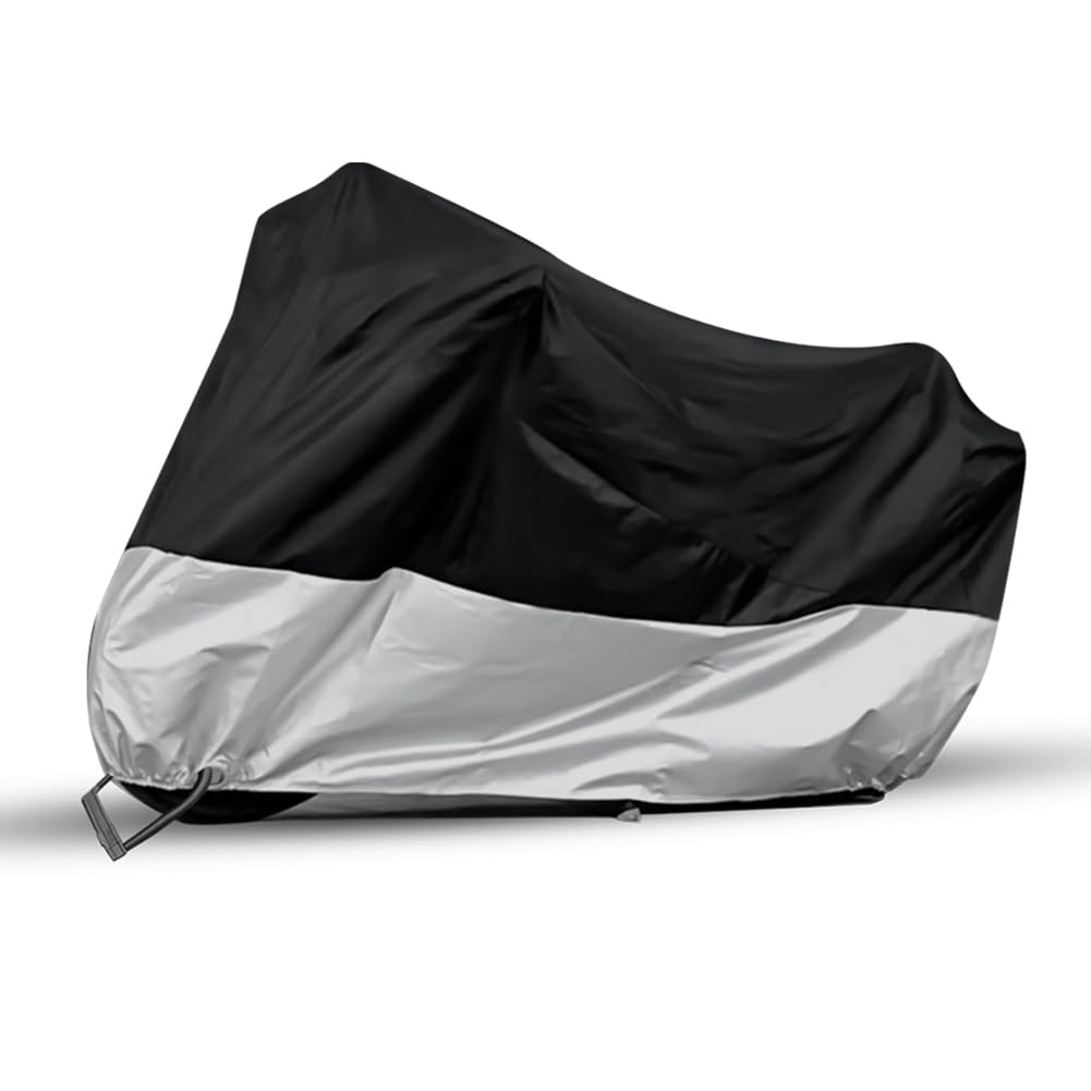 Motorcycle Covers, Motorbike Cover with Lock-Holes Motorcycles Vehicle Cover Fits Up to 97'' Motorcycles Vehicle - 2XL Size